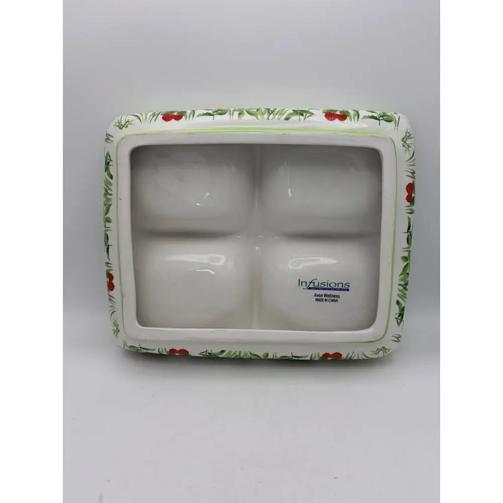 Vintage Relish/spread/tea/dip/veggie/cheese/meat Divider/divided Dish. Vintage